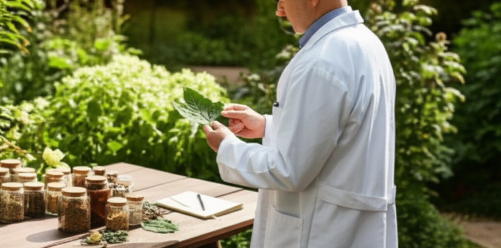 Dr. Stevens researching the pancreatic parasite under microscope