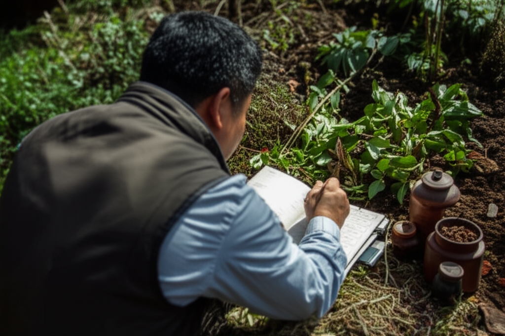 Dr. Jason Fung researching the brown insulin compound at Pfizer
