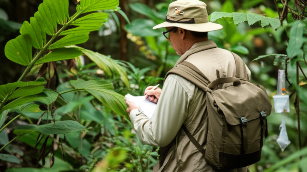 Dr. Paul Cox researching indigenous plant remedies